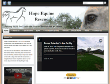 Tablet Screenshot of hopeequinerescue.com